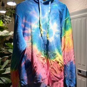 Hand Dyed Rainbow Hoodie